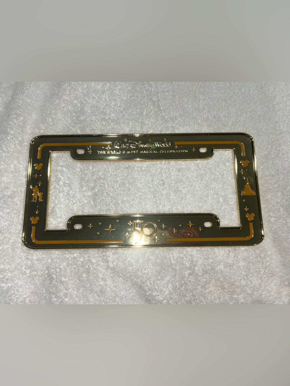 Disney Limited Edition 50th Anniversary License Plate Cover